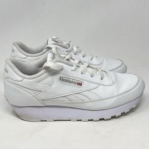 Reebok Classic Renaissance Shoes Womens 8 White Leather Sneakers Fitness Retro